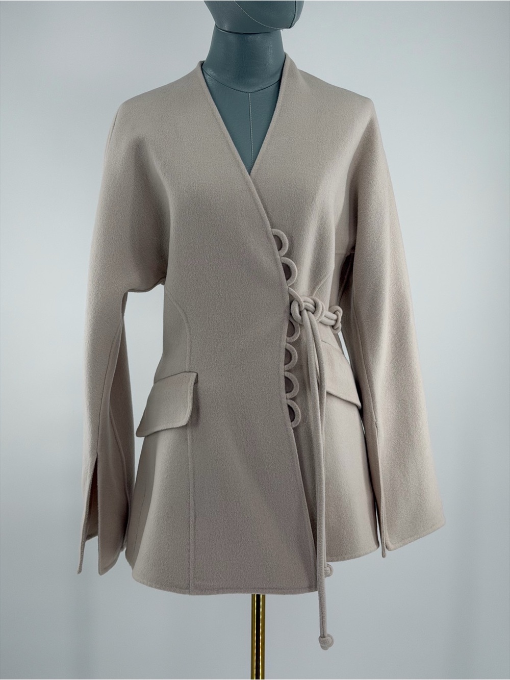 🆕 BY MALENE BIRGER 🧿 NWOT Lalou Wool Blazer, Cream - Sz EU 36 / Small - Picture 3 of 16